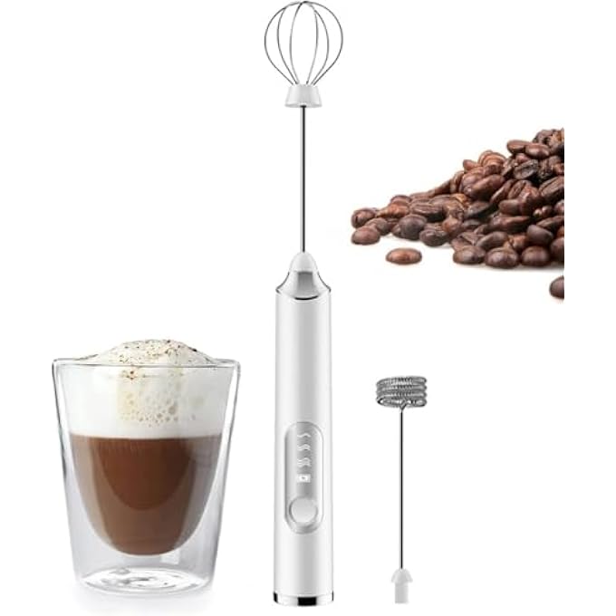 Silk Route Rechargeable Milk Frother Handheld Milk Foamer Electric Portable Handy Drink Mixer Coffee Blender Usb Whisk Mixer For Latte Matcha Tea Cappuccino Hot Chocolate - Image 2