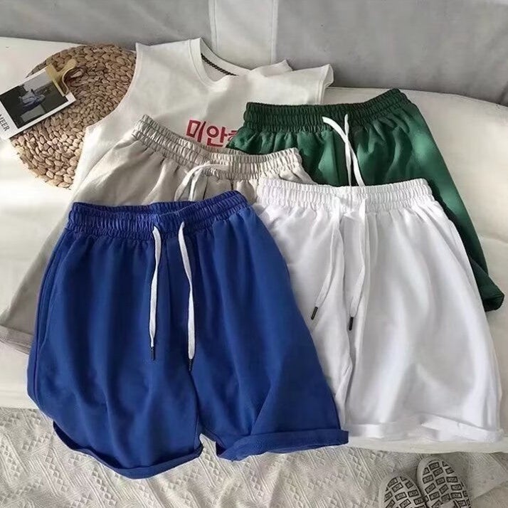 شورتات صيفية للرجال منزلية عصرية بأرجل خمسة بنطلونات كبيرة للرجال للنوم فضفاضة عصرية رياضية للجري شورتات شاطئية سوداء - Image 5