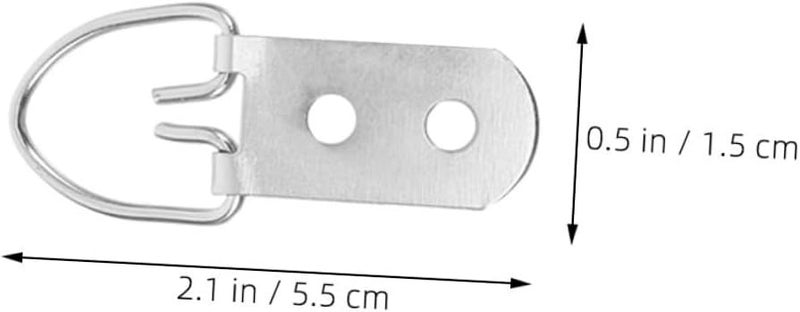 خطافات إطار صور حلقة حديدية ثقيلة مع مسامير لتثبيت الحائط، صندوق تخزين الأجهزة - Image 3