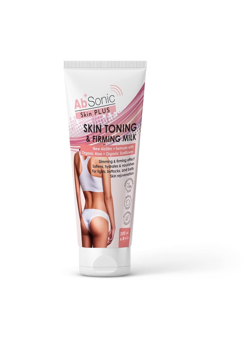 Absonic Absonic Skin Firming Milk  Aloe Body Lotion Made in France Cellulite Cream for Thighs Fat Burning Cream Skin Firming Lotion for Cellulite Tones Firms Tightens Belly Butt and Thighs after Weight Loss Hypoallergenic with Liposuction Effect 