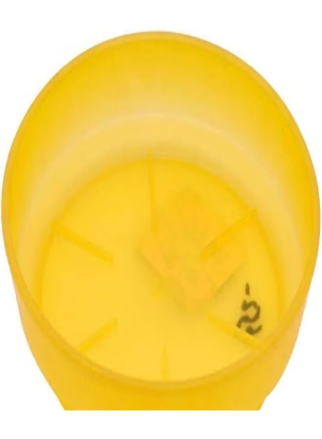 Yellow Pot Saucer Plate – Durable Plant Drip Tray 14x14x3cm Pack of 5