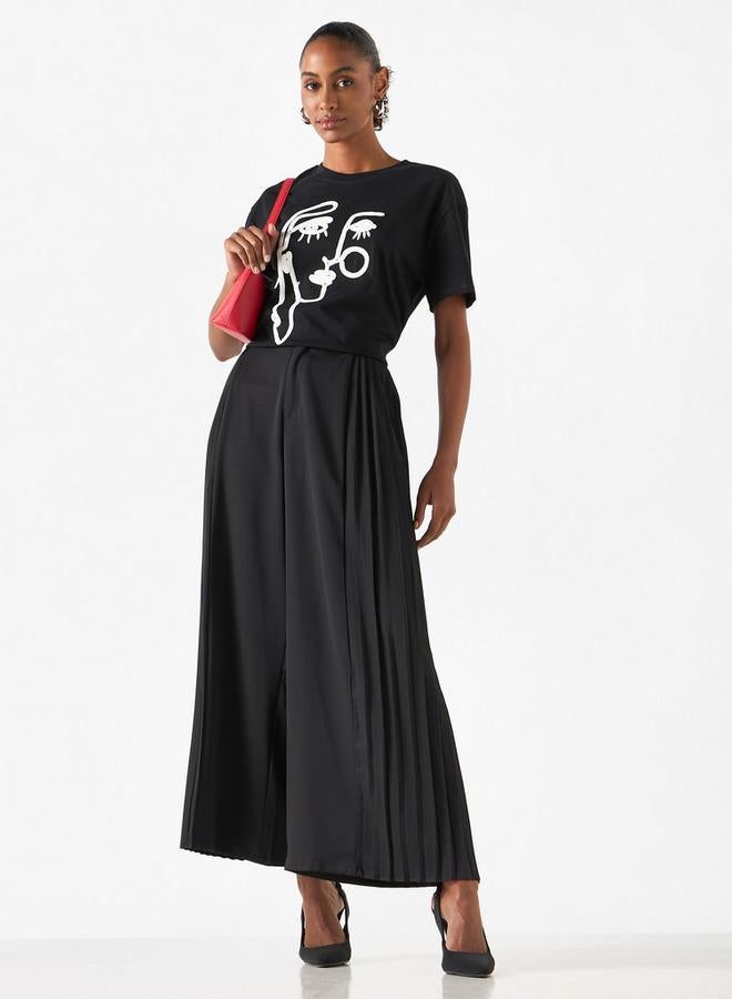 تواكستريمز تيشيرت بياقة ضيقة وأكمام قصيرة وتزيينات من تو إكستريمز - Image 2