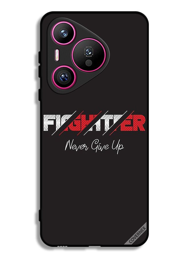 Covernex Huawei Pura 70 Protective Case Cover Fighter Never Give Up - Image 1