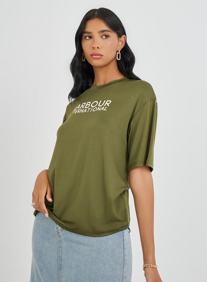 Take Two Slogan Print Oversized T-Shirt - Image 3