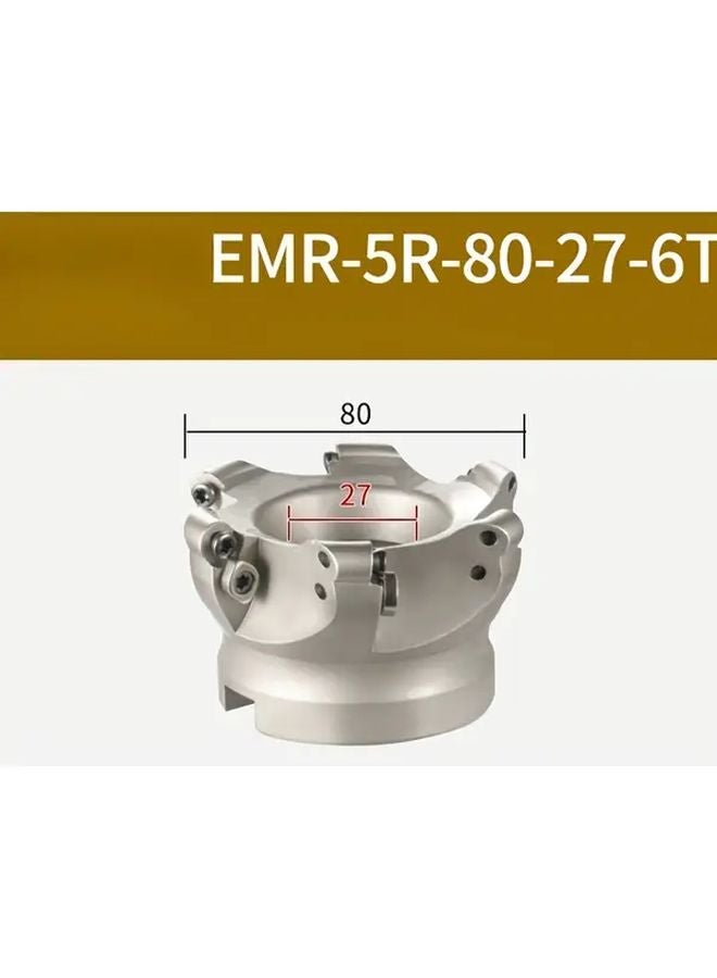 EMR 5R80 27 6T Round Nose Milling Cutter Head High Carbon Steel CNC End Mill Holder - Image 1