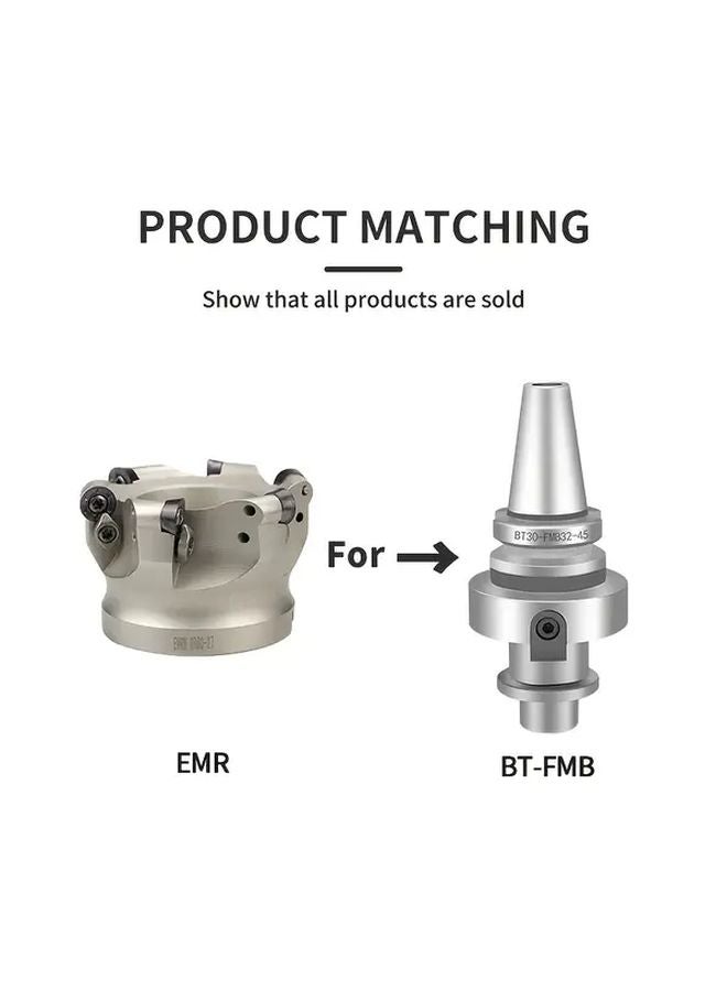 EMR 5R80 27 6T Round Nose Milling Cutter Head High Carbon Steel CNC End Mill Holder - Image 4