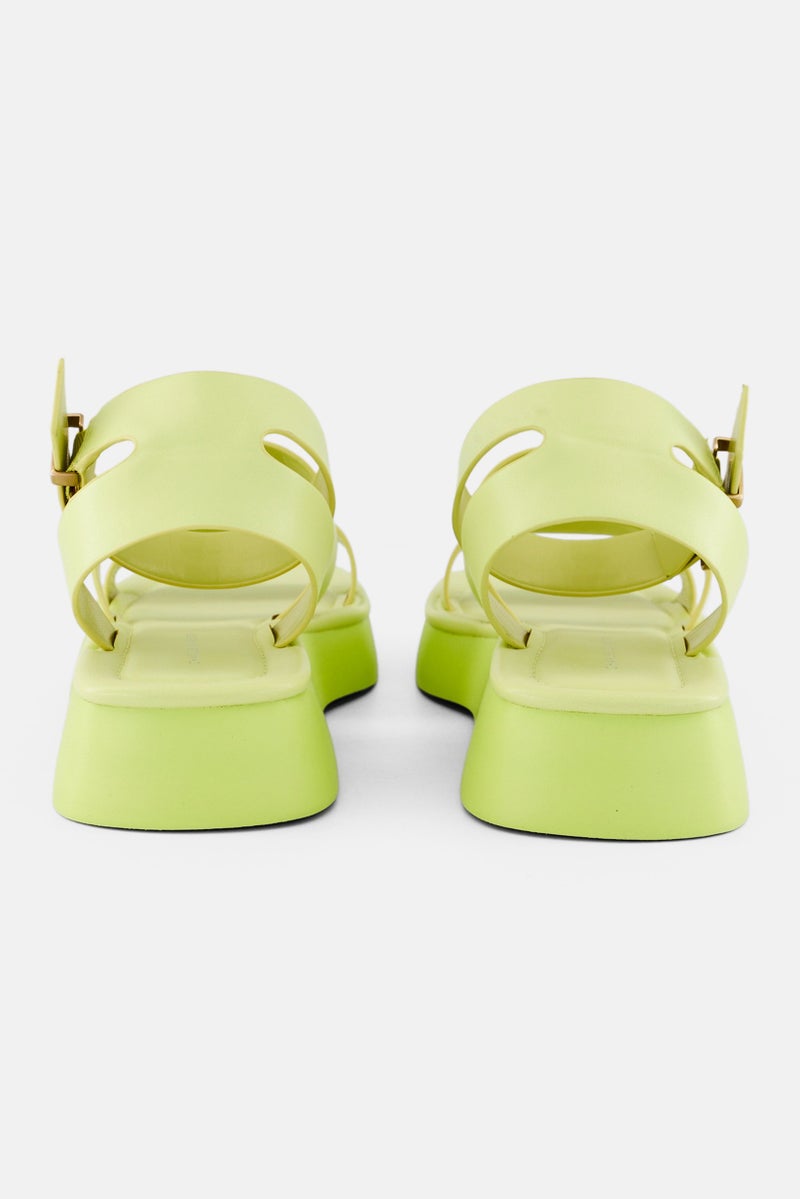 CHARLES & KEITH Women Open Toe Adjustable Closure Sandals, Yellow  - Image 2