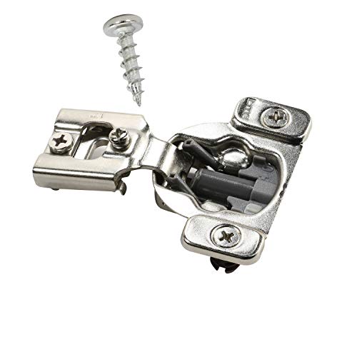 DTC 1/2" Overlay Soft Close 105 Degree 2 Cam Press in Face Frame Concealed Cabinet Hinge 6-Way Adjustable H8E055H (10 Pack) - Image 1