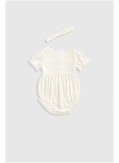 mothercare Romper, Headband and Tights Set  - Image 2