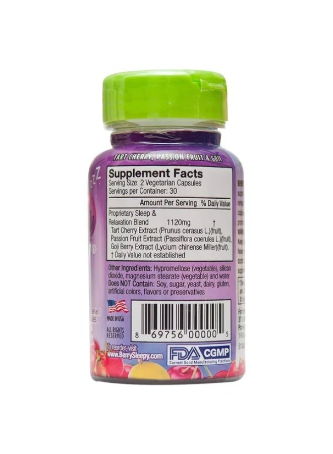 PharMaxxi Berry Sleepy Dietary Supplement 60 Capsules - Image 3