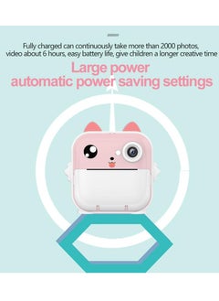 0TO1 TECH Kids Camera, Instant Camera for Kids, No Ink Print Paper, 32G SD Card, 1080P Portable Paper Film Zero Ink Instant Printing Selfie, Photo Video, Birthday Festival Gifts for Kids  - Image 2