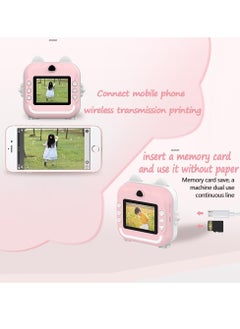 0TO1 TECH Kids Camera, Instant Camera for Kids, No Ink Print Paper, 32G SD Card, 1080P Portable Paper Film Zero Ink Instant Printing Selfie, Photo Video, Birthday Festival Gifts for Kids  - Image 3
