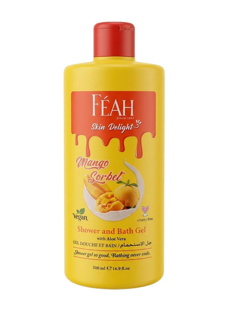 FEAH Mango Body Wash 500ML - Tropical Fragrance Shower & Bath Gel - Image 1
