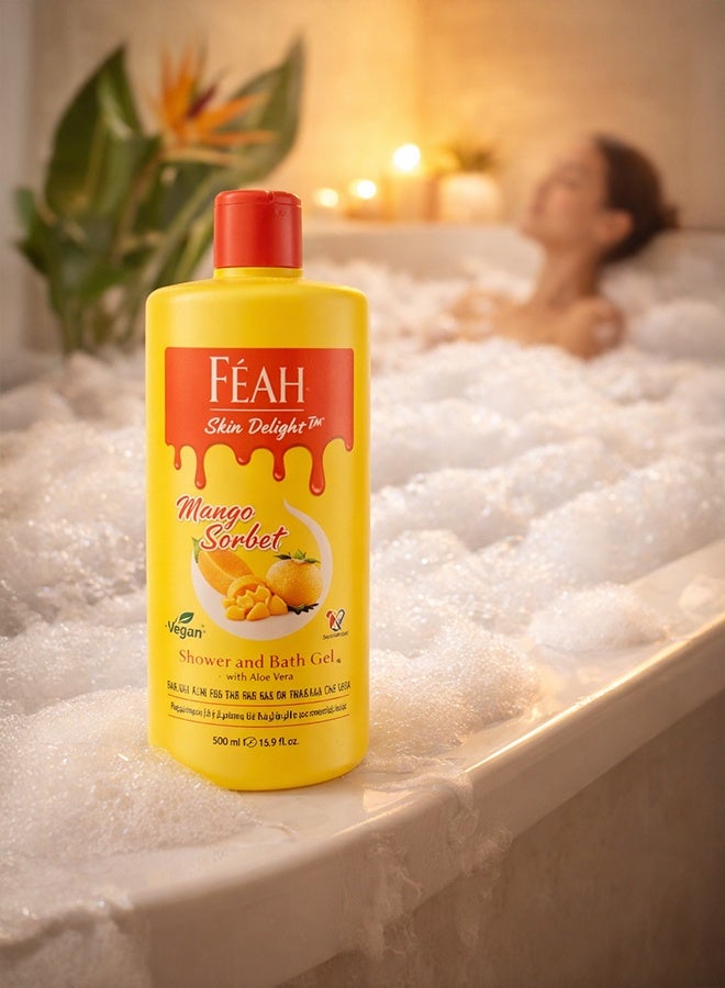FEAH Mango Body Wash 500ML - Tropical Fragrance Shower & Bath Gel - Image 3