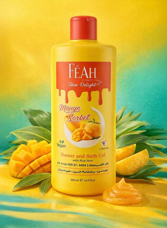 FEAH Mango Body Wash 500ML - Tropical Fragrance Shower & Bath Gel - Image 4