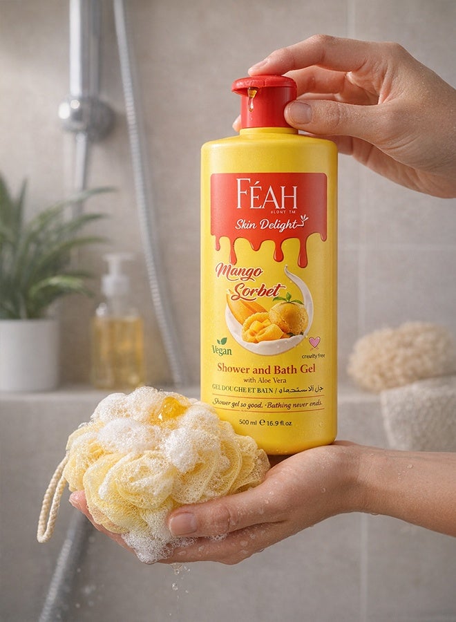 FEAH Mango Body Wash 500ML - Tropical Fragrance Shower & Bath Gel - Image 5