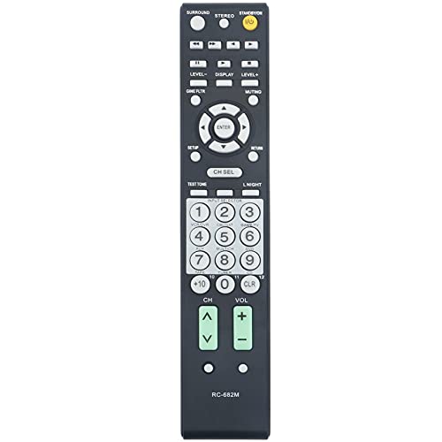 WINFLIKE RC-682M Replacement Remote Control fit for Onkyo AV Receiver TX-SA605 TX-SR605 TX-SR605B TX-SA8560 Tx-sa8560 Tx-sr605 Tx-sr605b Sr605s - av Receiver Txsr605s - Image 1