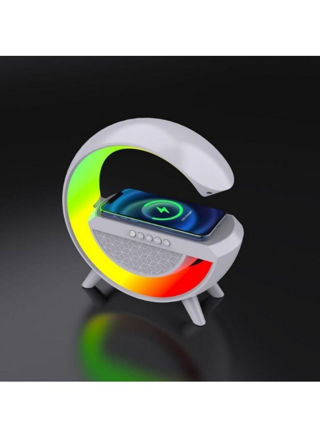 Beauenty Rechargeable 3 in 1 Wireless Charger 10W and Bluetooth Speaker and Night Light in Multicolour - Image 4