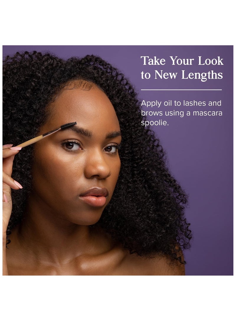 Heritage Store Organic Castor Oil, Nourishing Hair Treatment, Deep Hydration for Healthy Hair Care, Skin Care, Eyelashes & Brows, Castor Oil Packs, Cold Pressed, Hexane Free, Vegan, Cruelty Free, Glas - Image 3