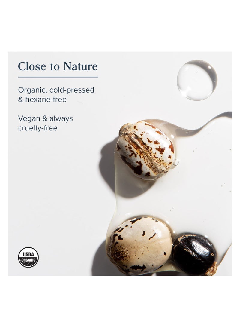 Heritage Store Organic Castor Oil, Nourishing Hair Treatment, Deep Hydration for Healthy Hair Care, Skin Care, Eyelashes & Brows, Castor Oil Packs, Cold Pressed, Hexane Free, Vegan, Cruelty Free, Glas - Image 4