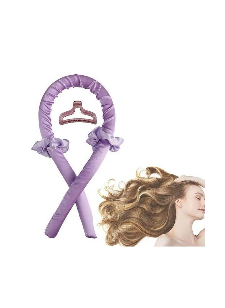 Generic Heatless Hair Curlers – No Heat Satin Curling Rod Headband Set for Long Hair to Sleep In with Hair Clip and Scrunchies, Overnight Soft Lazy Curly Hair Accessories for Women Natural Curly Hair 1PC (RANDOM COLOR)  - Image 1