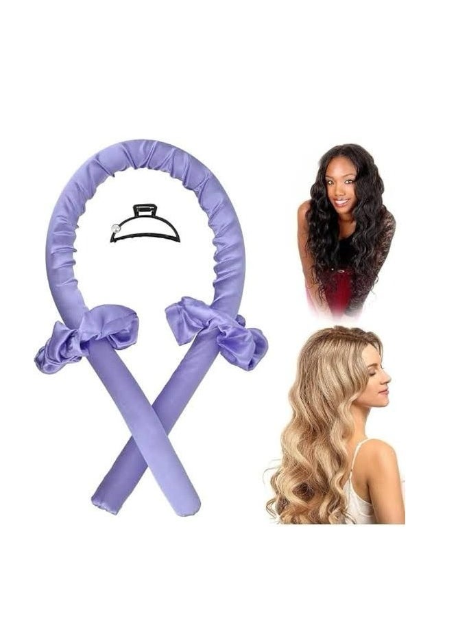 Generic Heatless Hair Curlers – No Heat Satin Curling Rod Headband Set for Long Hair to Sleep In with Hair Clip and Scrunchies, Overnight Soft Lazy Curly Hair Accessories for Women Natural Curly Hair 1PC (RANDOM COLOR)  - Image 2