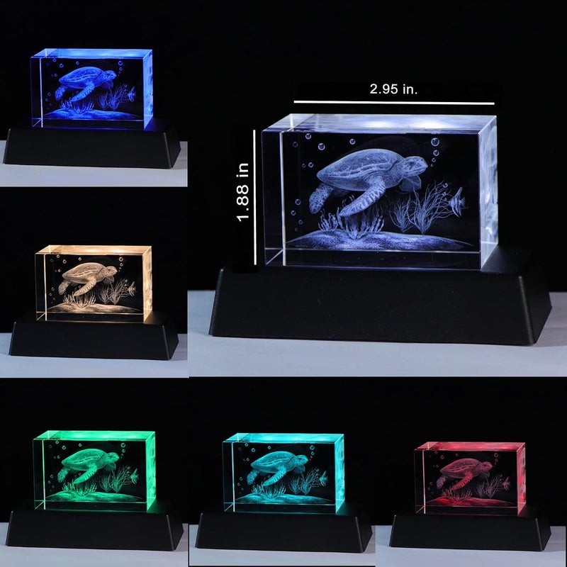 Qianwei 3D Solar System Crystal Ball Night Light 80mm, K9 Crystal Planet Model with 6-Mode Color Changing LED Base, Laser Engraved Galaxy Lamp for Bedroom Desk Decor, Astronomy Space Gift for Kids and Adults - Image 4