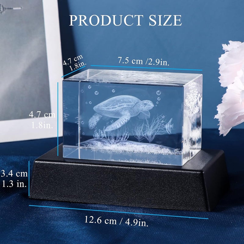 Qianwei 3D Solar System Crystal Ball Night Light 80mm, K9 Crystal Planet Model with 6-Mode Color Changing LED Base, Laser Engraved Galaxy Lamp for Bedroom Desk Decor, Astronomy Space Gift for Kids and Adults - Image 3