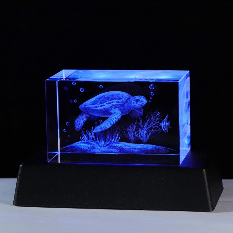 Qianwei 3D Solar System Crystal Ball Night Light 80mm, K9 Crystal Planet Model with 6-Mode Color Changing LED Base, Laser Engraved Galaxy Lamp for Bedroom Desk Decor, Astronomy Space Gift for Kids and Adults - Image 1