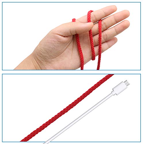 Tenn Well Braided Cotton Cord, 165 Feet 5mm Wide Cotton Macrame Rope for Plant Hangers Wall Hangings DIY Crafts (Red) - Image 3