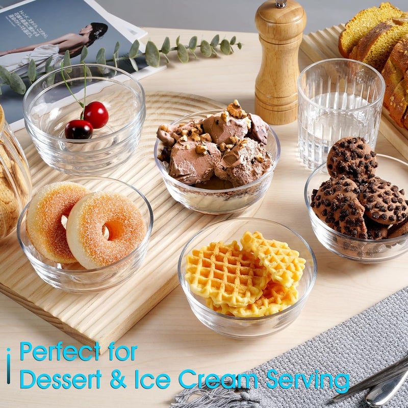 PrimeWorld 5 inch Bowl Set of 6 Pcs Salad Bowl Sets, Bowl, Kitchen Accessories Items, Serving Bowl, Snack & Soup, Mixing Bowl for Dinning Table Home Party, Offices, Hotel & Restaurant - Image 2