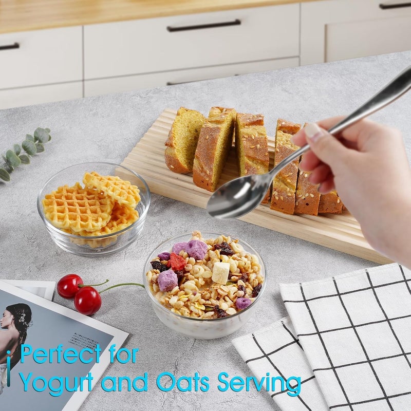 PrimeWorld 5 inch Bowl Set of 6 Pcs Salad Bowl Sets, Bowl, Kitchen Accessories Items, Serving Bowl, Snack & Soup, Mixing Bowl for Dinning Table Home Party, Offices, Hotel & Restaurant - Image 3