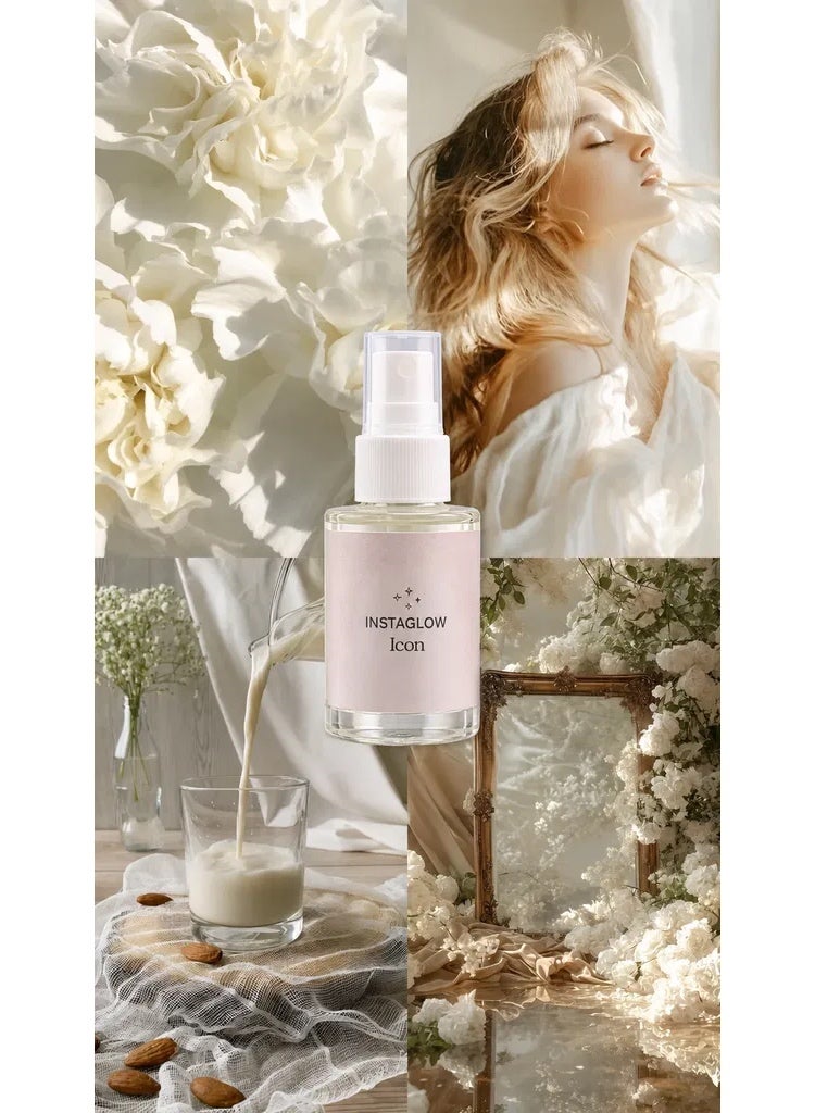 INSTAGLOW Hair mist INSTAGLOW icon alcohol free hair mist white musk and soft amber - Image 3