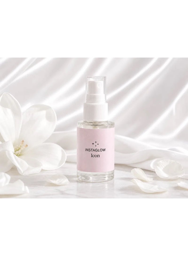 INSTAGLOW Hair mist INSTAGLOW icon alcohol free hair mist white musk and soft amber - Image 1