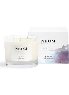 NEOM NEOM - Candle, 3 Wick | Lavender, Jasmine & Sandalwood | Scented Candles for Home | Luxury Aromatherapy Candles | Essential Oil Candles | Tranquil & Relax | Signature De-Stress Scent 
