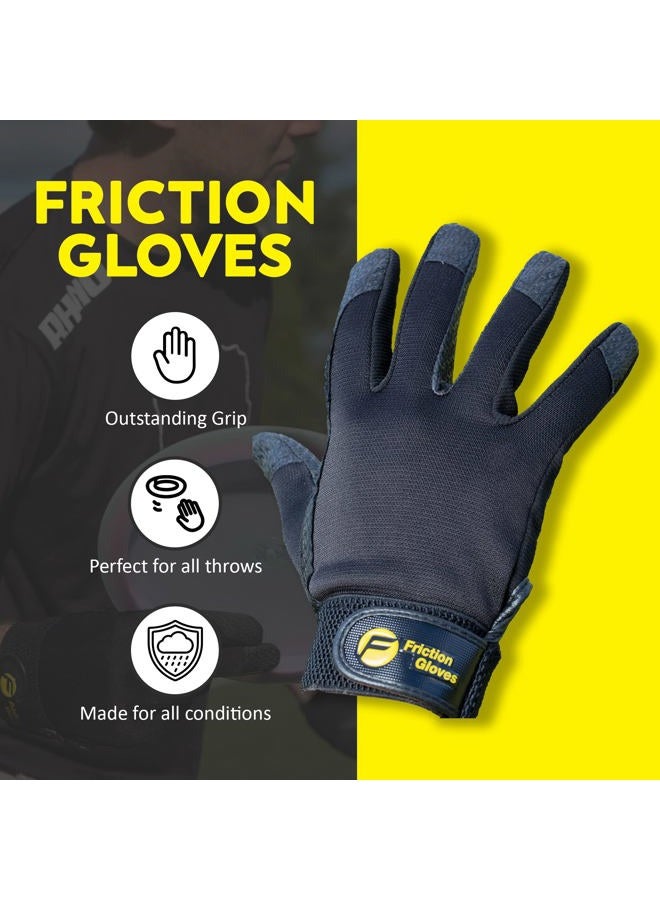 Friction Gloves Disc Golf Gloves - Rubberized Palm and Fingers for Amazing Grip on All Your Throws - Perfect for Driving & Putting - Play Your Best in Any Weather - (Youth Small) - Image 2