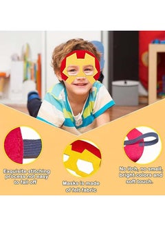 L&E Superhero Capes and Masks for Kids Halloween Cosplay Double Side Capes Superhero Toy Kids Best Gifts for Kids Boys Girls 3-12 Years  - Image 5