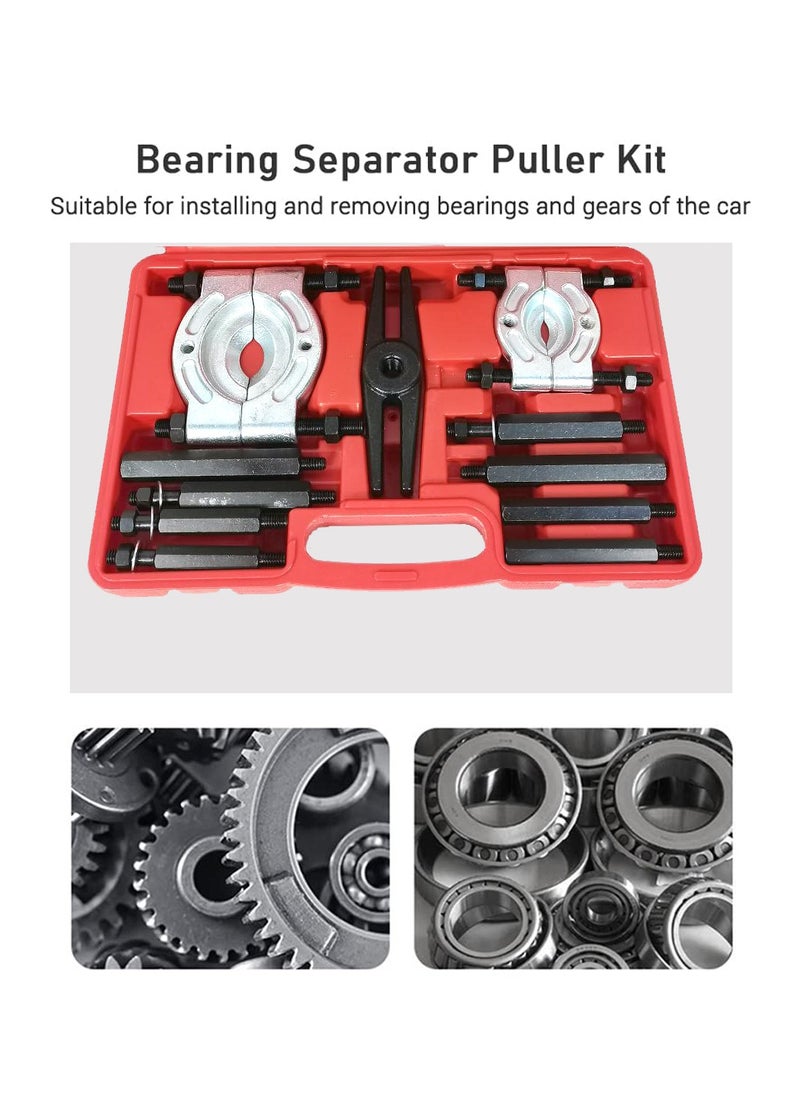 DEFAONS DEFAONS Repair Tool 14 Pcs Bearing Separator Puller Kit Heavy Duty Bearing Splitter Remover for Wheel Hub Gear Pinion Repair Tool  - Image 5