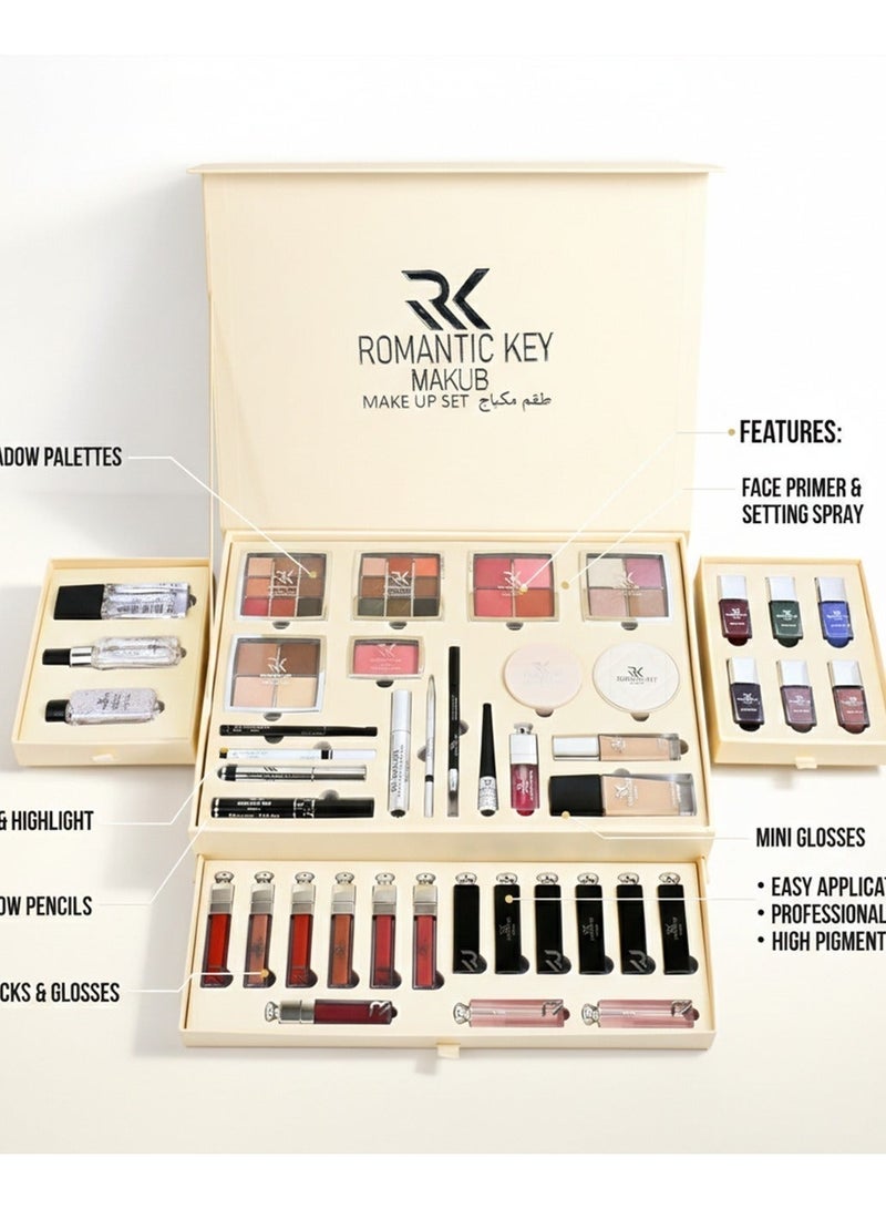 Romantic Key Complete Bridal Makeup Box - Image 1