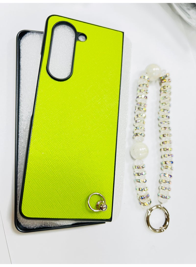 vesus Compatible with Fold5 , Leather Silm Premium Business Protective Cover Case for Samsung Galaxy Z Fold5 green - Image 1