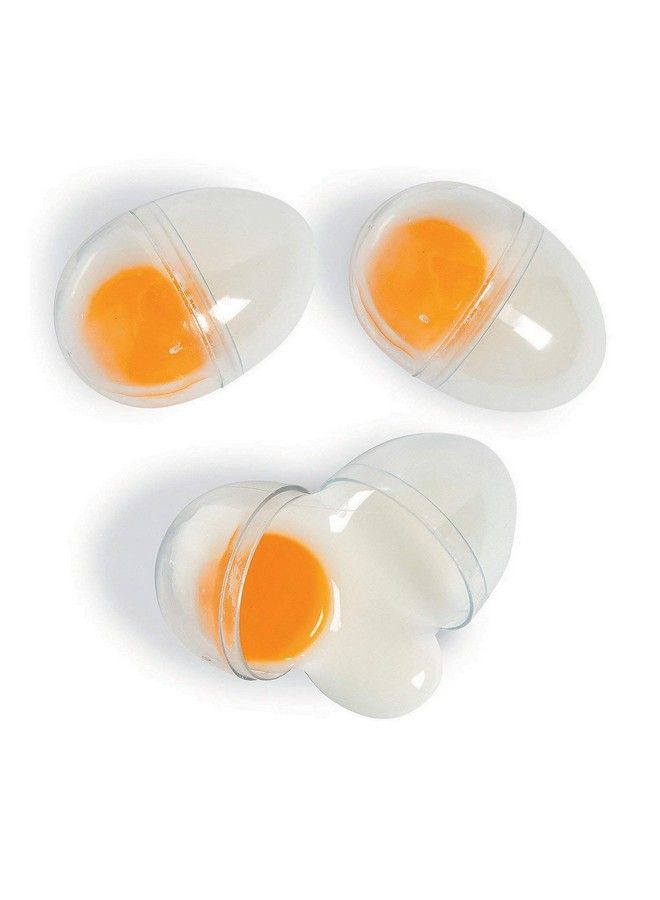Fun Express Egg Yolk Slimefilled Plastic Easter Eggs Set Of 12 Filled Eggs Easter Party Supplies - Image 2
