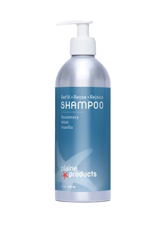 Plaine Products Ecofriendly Shampoo Rosemary Mint Vanilla Sulfate Free 16Oz (Refillable Bottle With Pump) - Image 1
