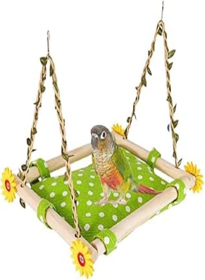 FASHION MANIA Bird Toy Climbing Hammock Nest Game Bed Hut Hammock for Parrot Parakeet Cockatiel Conure Cockatoo Cage Perch Stand Swing Toy