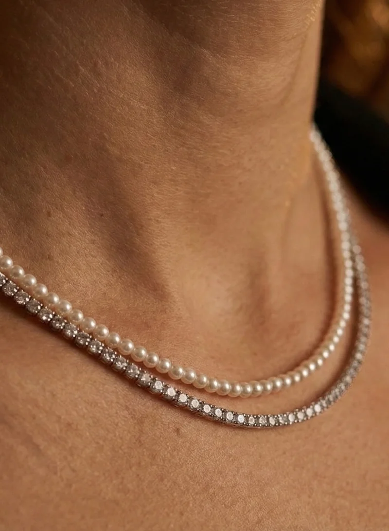 Liu Jo Liu Jo Lune Duo Silver Necklace