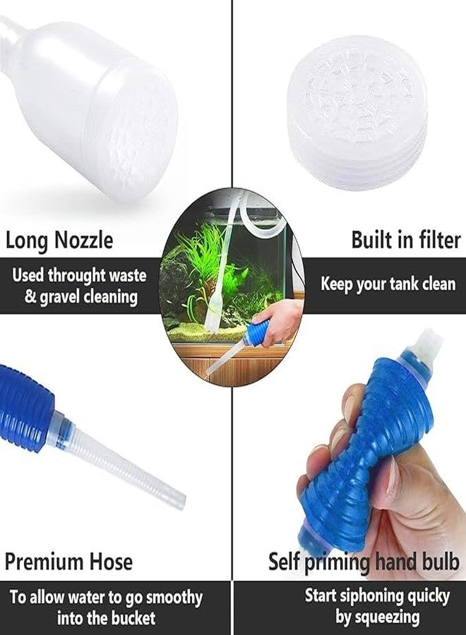 Scroll Store Siphon Pump for Aquarium Water Change and Fish Tank Cleaner | 1.7 Meter Siphon Pump for Aquarium Fish Tank Cleaning - Image 2