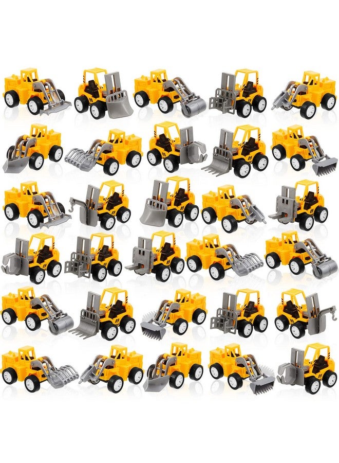 Sosation 36 Pcs Construction Engineering Trucks Small Digger Truck Toys Pull Back Vehicles Mini Excavator Toys Car Set for Kids Birthday Party Favors Boys Girls Gifts Cake Stocking Stuffers - Image 1