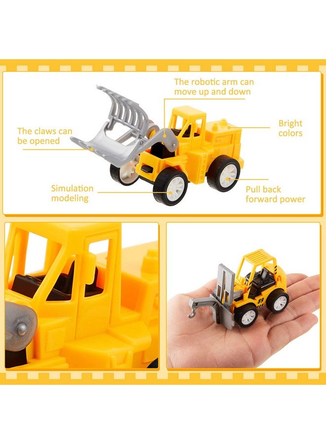 Sosation 36 Pcs Construction Engineering Trucks Small Digger Truck Toys Pull Back Vehicles Mini Excavator Toys Car Set for Kids Birthday Party Favors Boys Girls Gifts Cake Stocking Stuffers - Image 4