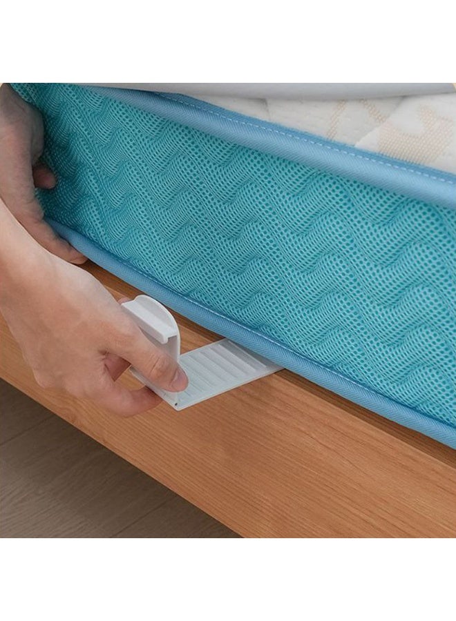 4-Piece L-Shaped Bed Sheet Fasteners - Adjustable Elastic Grippers - Keeps Sheets Perfectly Tight - Image 3