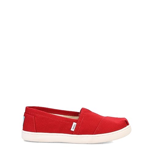 TOMS unisex child Espadrille Sneaker, Red, 3.5 Big Kid US - Image 3