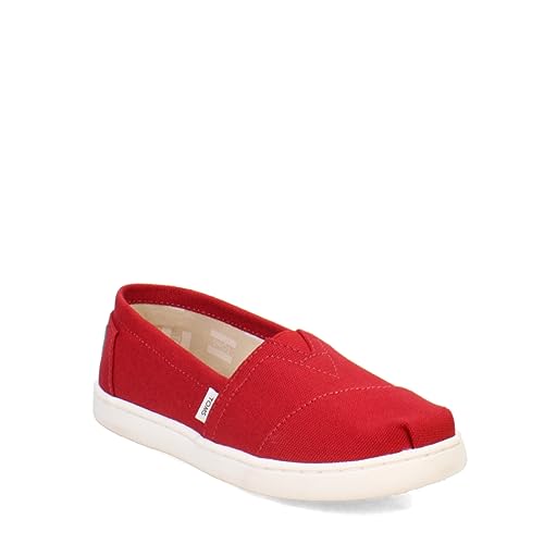 TOMS unisex child Espadrille Sneaker, Red, 3.5 Big Kid US - Image 2